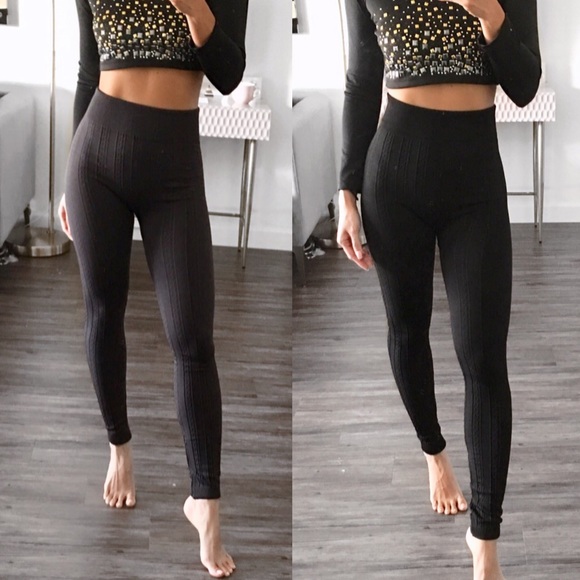 🏷INFINITY SEAMLESS SOFT TIGHTS w/ BLK & CHARCOAL - Picture 4 of 8